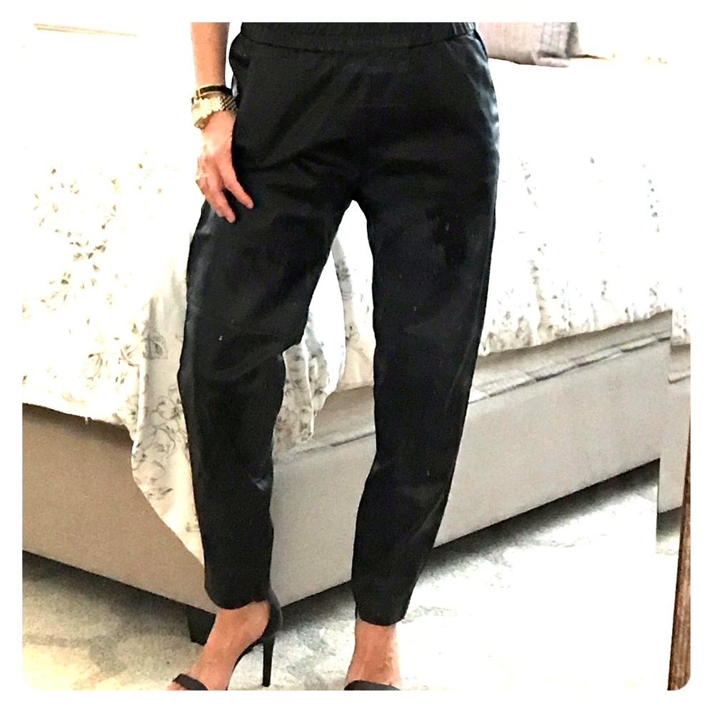 H&M vegan leather pants